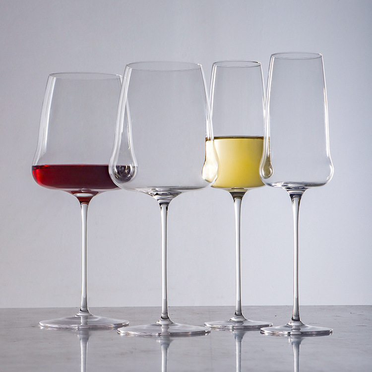 Verre à vin Bordeaux rouge en cristal ultrafin fait main